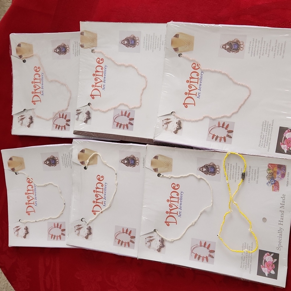 Bundle of  7 Seed Beads Choker Necklace New